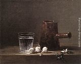 Jean Baptiste Simeon Chardin Wall Art - Water Glass and Jug